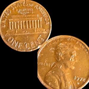 1972 D Mint Doubled Die Obverse Lincoln Memorial Cent Penny Error Coin READ
